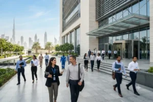 DEWA headquarters representing career opportunities in Dubai Electricity and Water Authority