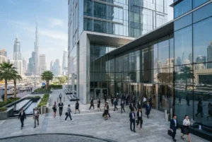 Modern Dubai Holding corporate office representing career opportunities in Dubai