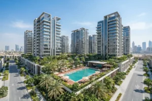 Modern Danube Properties residential apartment development in Dubai
