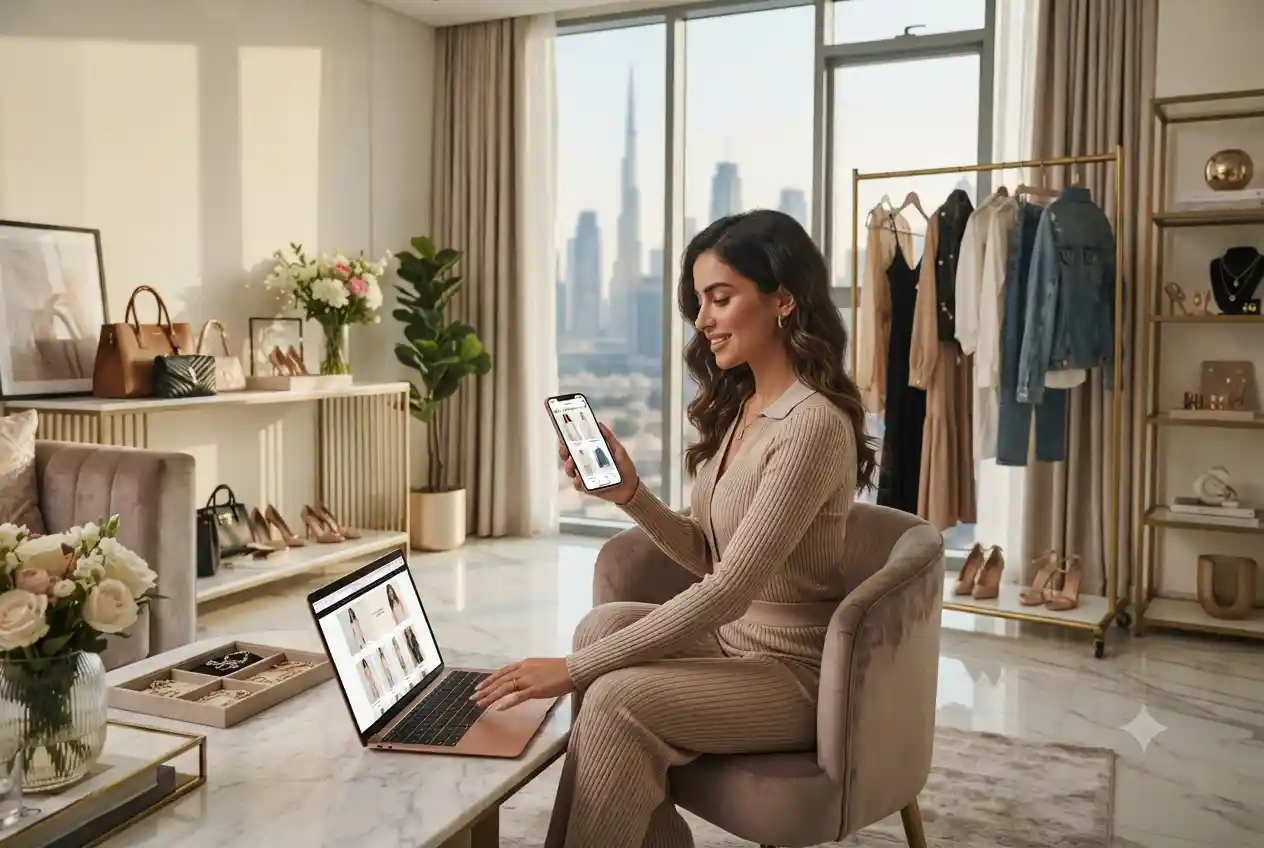 Fashion Nova UAE clothing and accessories shopping scene