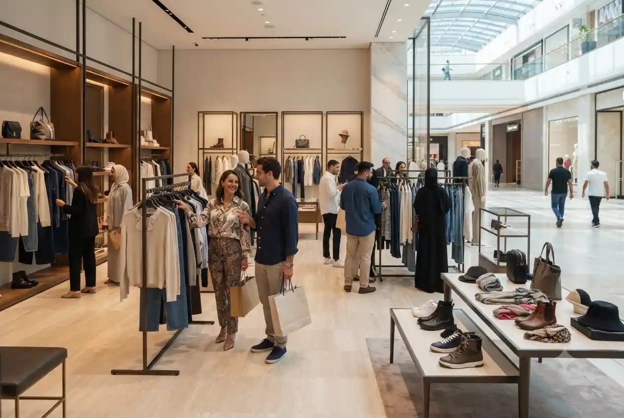 Fashion retail store scene representing Max Fashion Abu Dhabi shopping