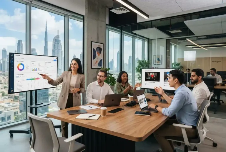 Social media marketing team developing digital campaigns for businesses in Dubai Social media marketing team developing digital campaigns for businesses in Dubai