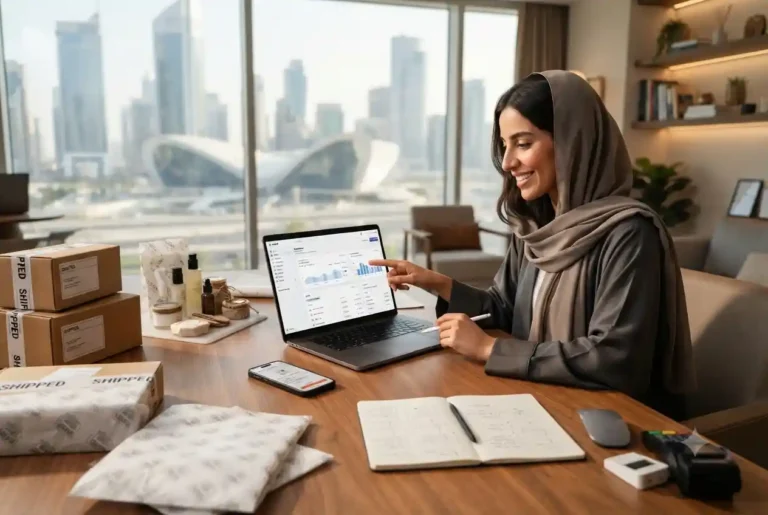 Entrepreneur starting an ecommerce business in the UAE